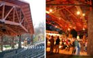 Duel Image of the Iroquois Amphitheater During the Day and at Night